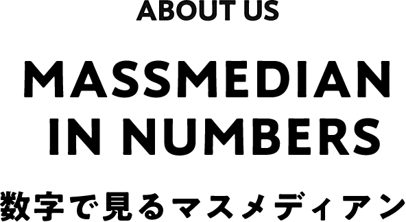 ABOUT US MASSMEDIAN IN NUMBERS 数字で見るマスメディアン